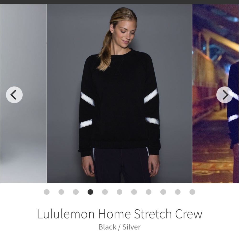 Lululemon | Home Stretch Crew Sweatshirt | Sz 8 | Black |